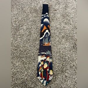 Vintage 1993 Cartoon Network The Flintstones Silk Neck Tie